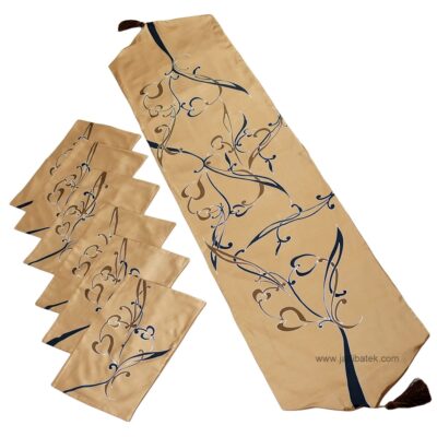 Batik Table Runner and Table Mat Sets (Hand Drawn) BC172-071