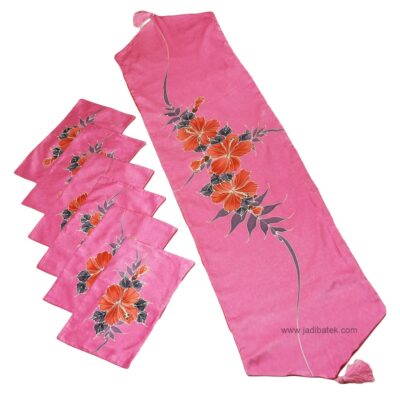 Batik Table Runner and Table Mat Sets (Hand Drawn) BC172-075