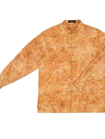 Anyaman Long Sleeve Cotton Samfu Batik Shirt Mandarin Collar | BM034-10