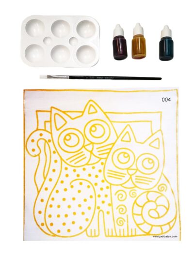 Batik DIY painting kit | Cats | SD215- 004