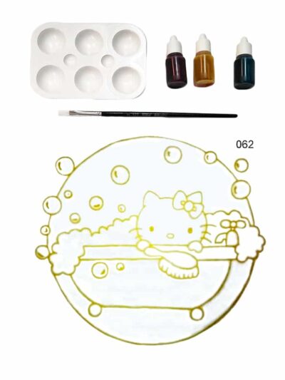 Batik DIY painting kit| Kitty Cat | SD215-062