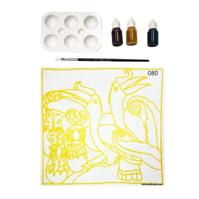 Batik DIY painting kit-Hornbill bird  | SD215- 080