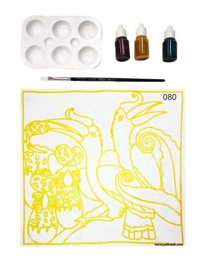 Batik DIY painting kit-Hornbill bird  | SD215- 080