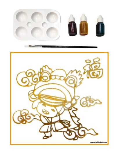 Batik DIY painting kit  |  Chinese New Year Lion Dance | SD215- 283