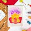 CNY Batik Colouring Activity